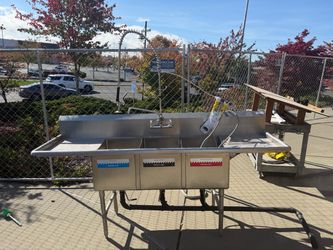 Stainless steel commercial sink, hunting fishing