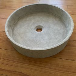 concrete vanity sink