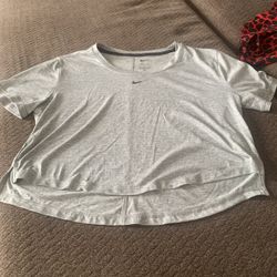 Women Nike Crop Top Shirt Size S