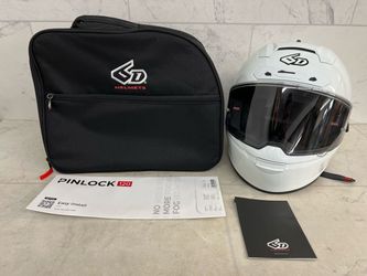 6D ATS-1R Solid Helmet Gloss White Size XL (PO1018980)