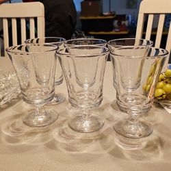 Vintage Fostoria Century Iced Tea Goblet Glasses 5 7/8” Set Of 6