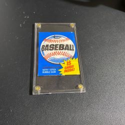 1980 Topps Baseball WRAPPER Only