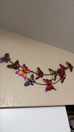 Metal Butterfly Wall Art Decor