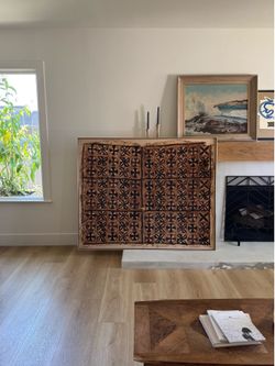 1956 Pago Pago tapa cloth framed