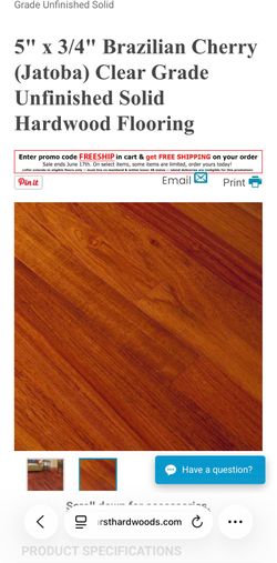 Jatoba flooring boards. 3 pieces.