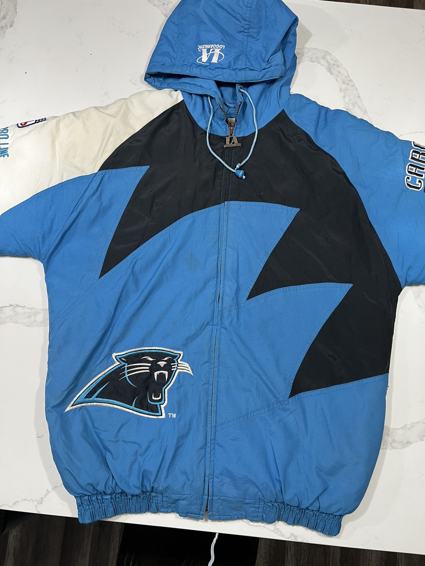 Carolina Panthers Logo Authentic Pro Line Vintage Jacket Tag M