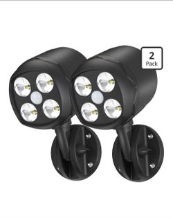 Motion Sensor Outdoor Lights, Battery Motion Sensor Light Outdoor, 6000K LED Spotlight Outdoor, 8W 600 LM Security Lights for Outside Garage and Yard,