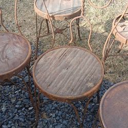 Vintage Ice-cream Parlor Chairs 