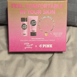 Pink Victoria’s Secret gift set with Bracelet 