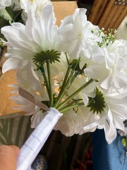 Ashland White Faux Flower Bouquet