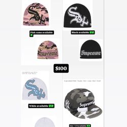 Supreme FW 25 Week 17 Supreme Chicago New Era® Beanie, MLB Teams Box Logo New Era®, Tag Tee, RX tee, Naughty Tee.