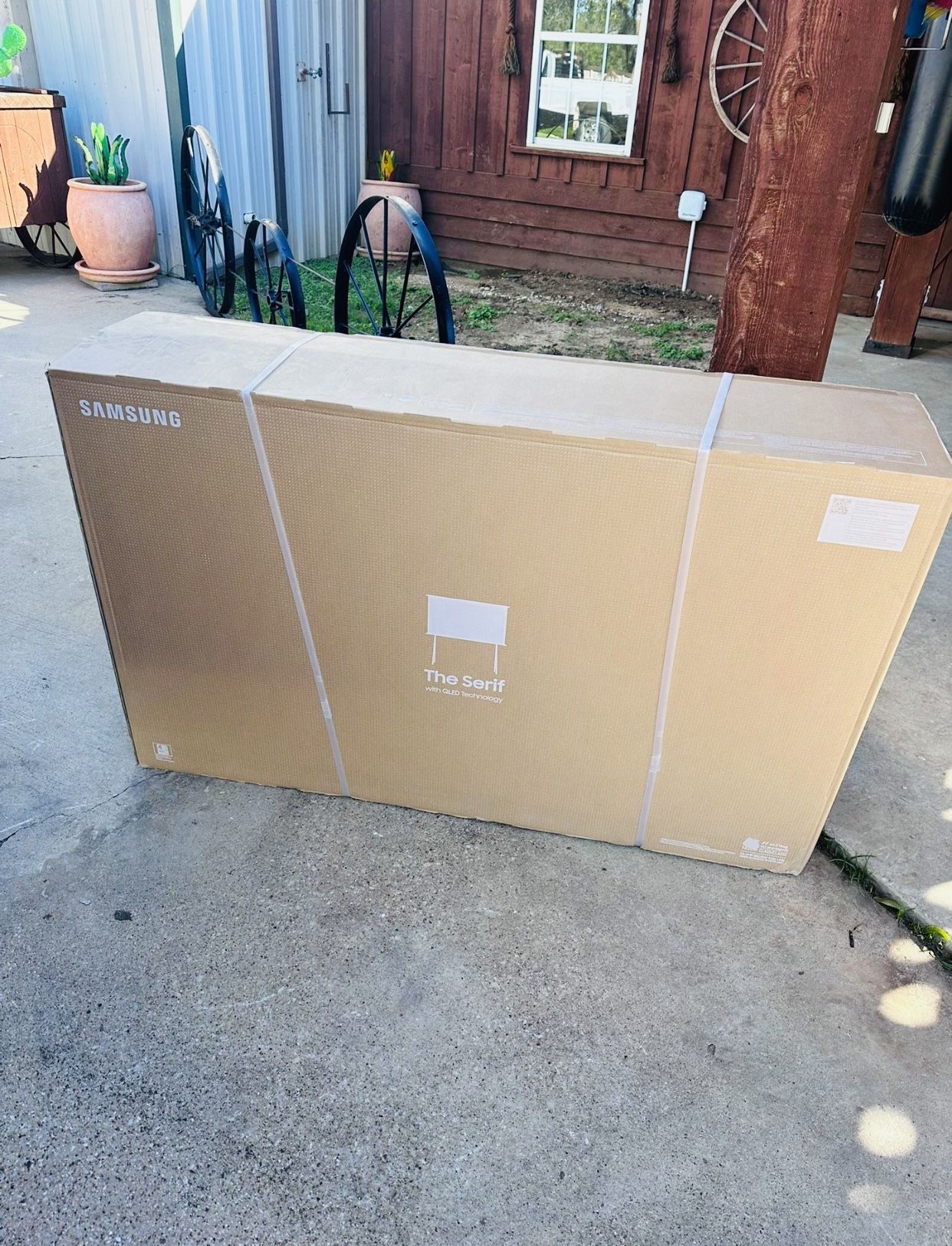 Samsung - 55” Class LS01T Series The Serif QLED 4K Smart TV Brand New In Box Can Deliver If Needed