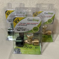 GasStop. Propane Tank Gauge with Leak Detector & Emergency Shut-Off.