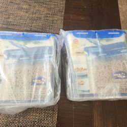 2  New Large BPA FREE cereal Containers