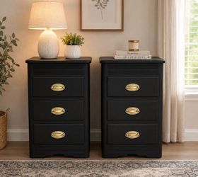 Wood Nightstands (Set of 2)
