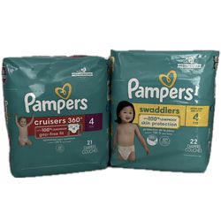 Pampers Size 4 Diapers 