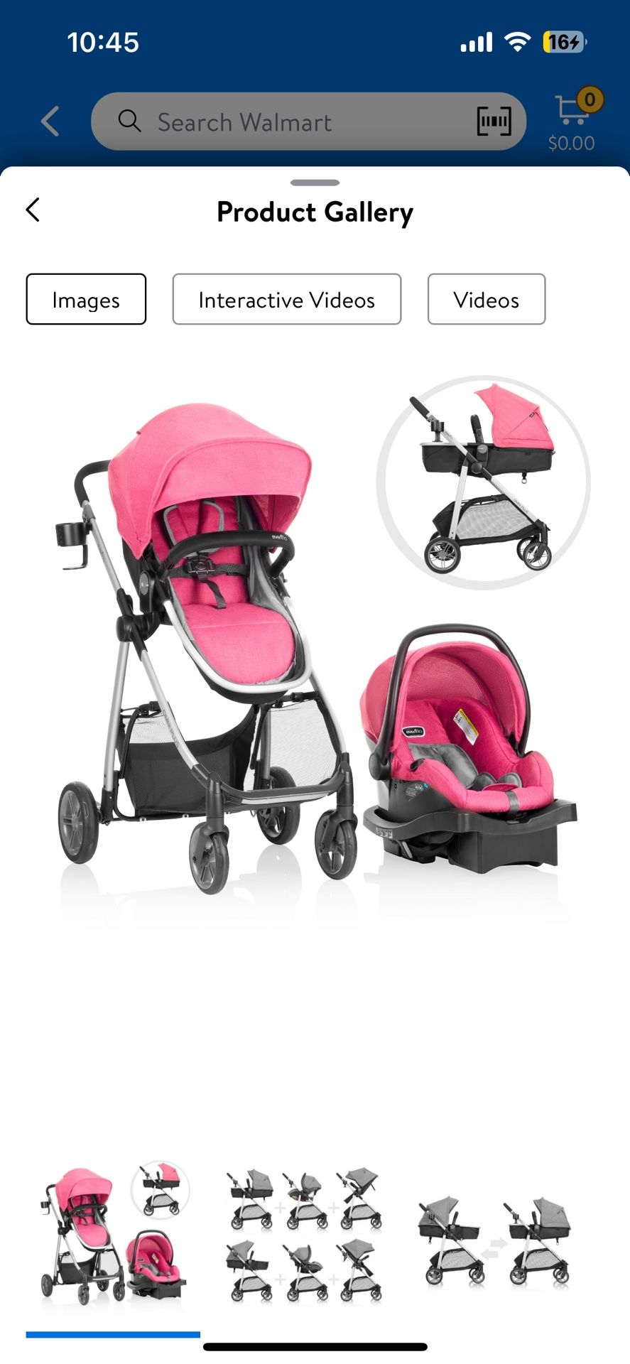 Bby girl Stroller & Car Seat 