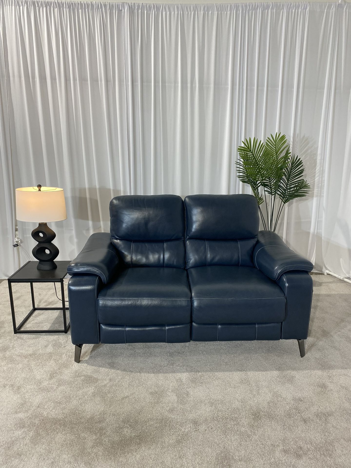 Costco Indigo Bay Leather Power Reclining Loveseat