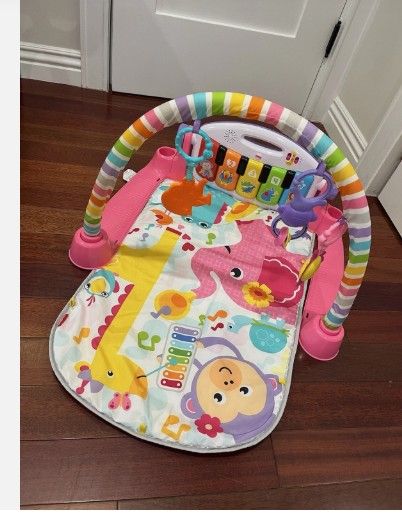 ๐ Baby Activity Gym with Piano & Toys โ Excellent Condition! ๐ผ