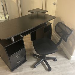 Desk Computer And Chair