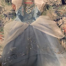 Halloween Costume Disney girls Cinderella dress 7/8