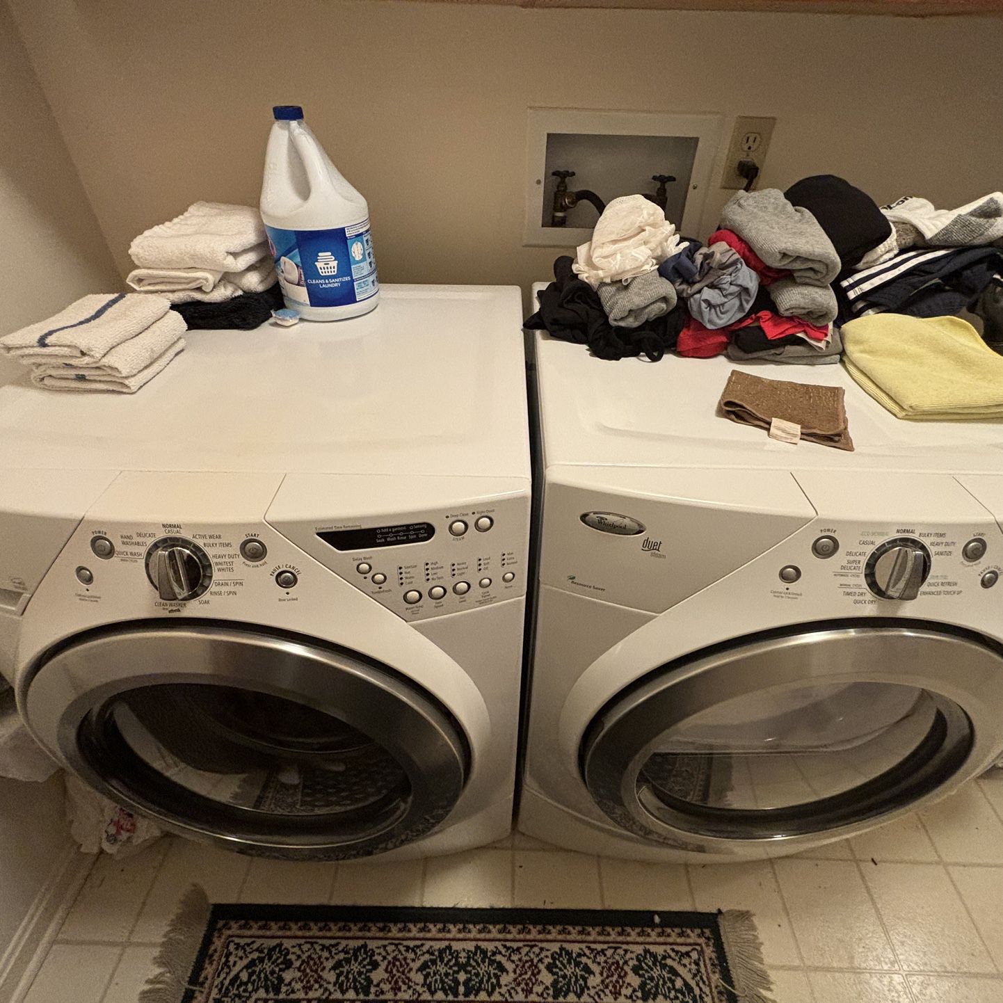 Whirlpool Front Loader Washer and Gas Dryer
