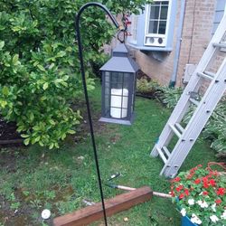 Outdoor LANTERN DECOR AND hook 