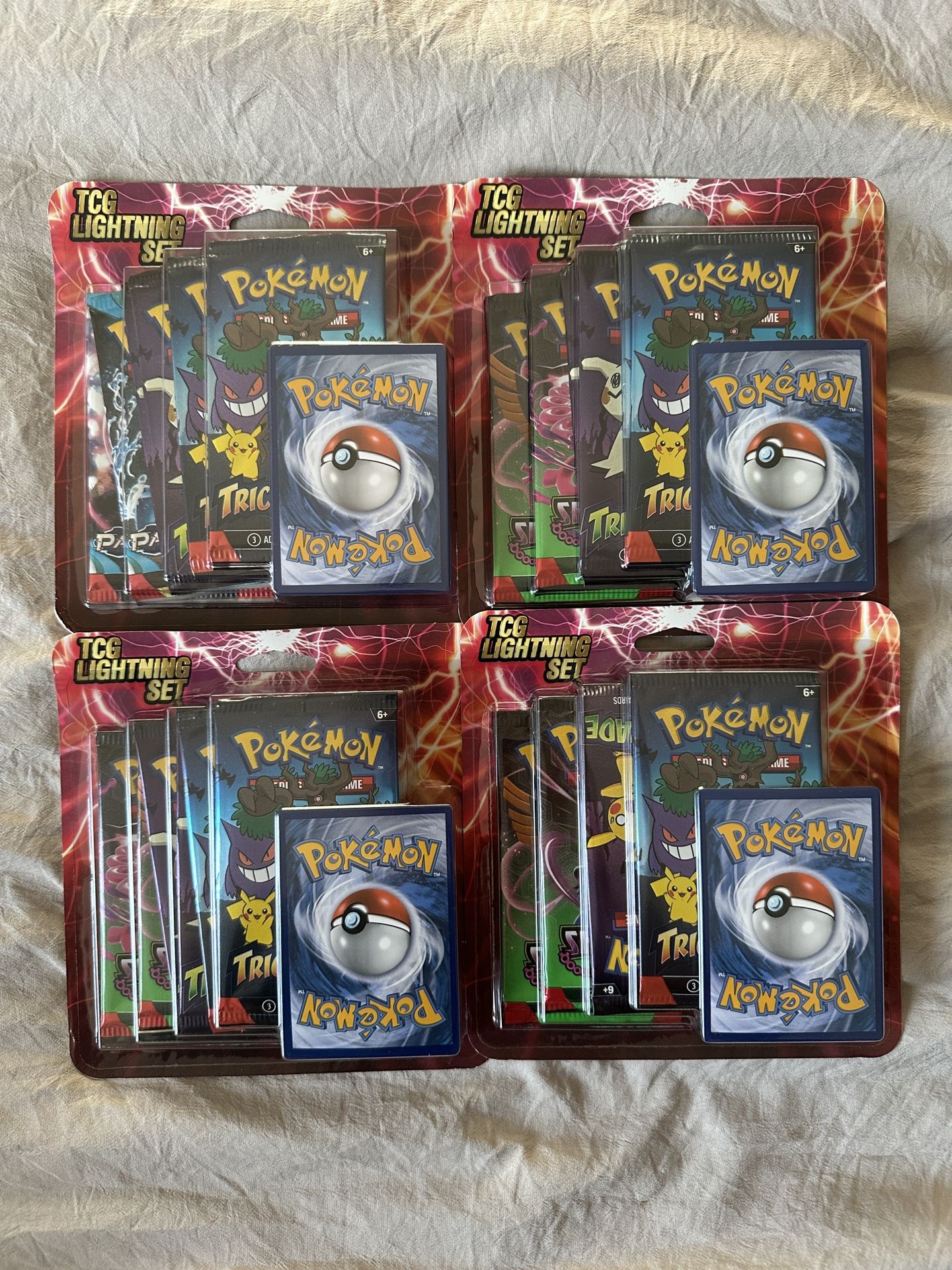 New In Box Pokémon TCG Lighting Set 6 Packs + 1 Factory Sealed Promo Card