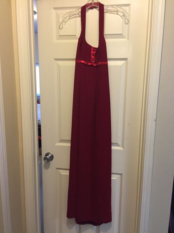 Red formal dress