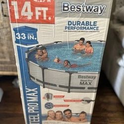 14 ft Bestway Pool with Filter Pump,  New in Box 