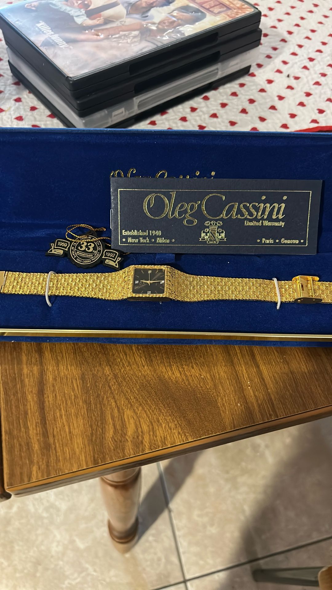 Oleg Cassini goldwatch