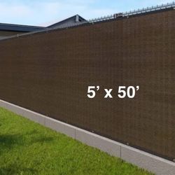 FENCE SCREEN 5 x 50 Privacy Screen - BROWN 5x50