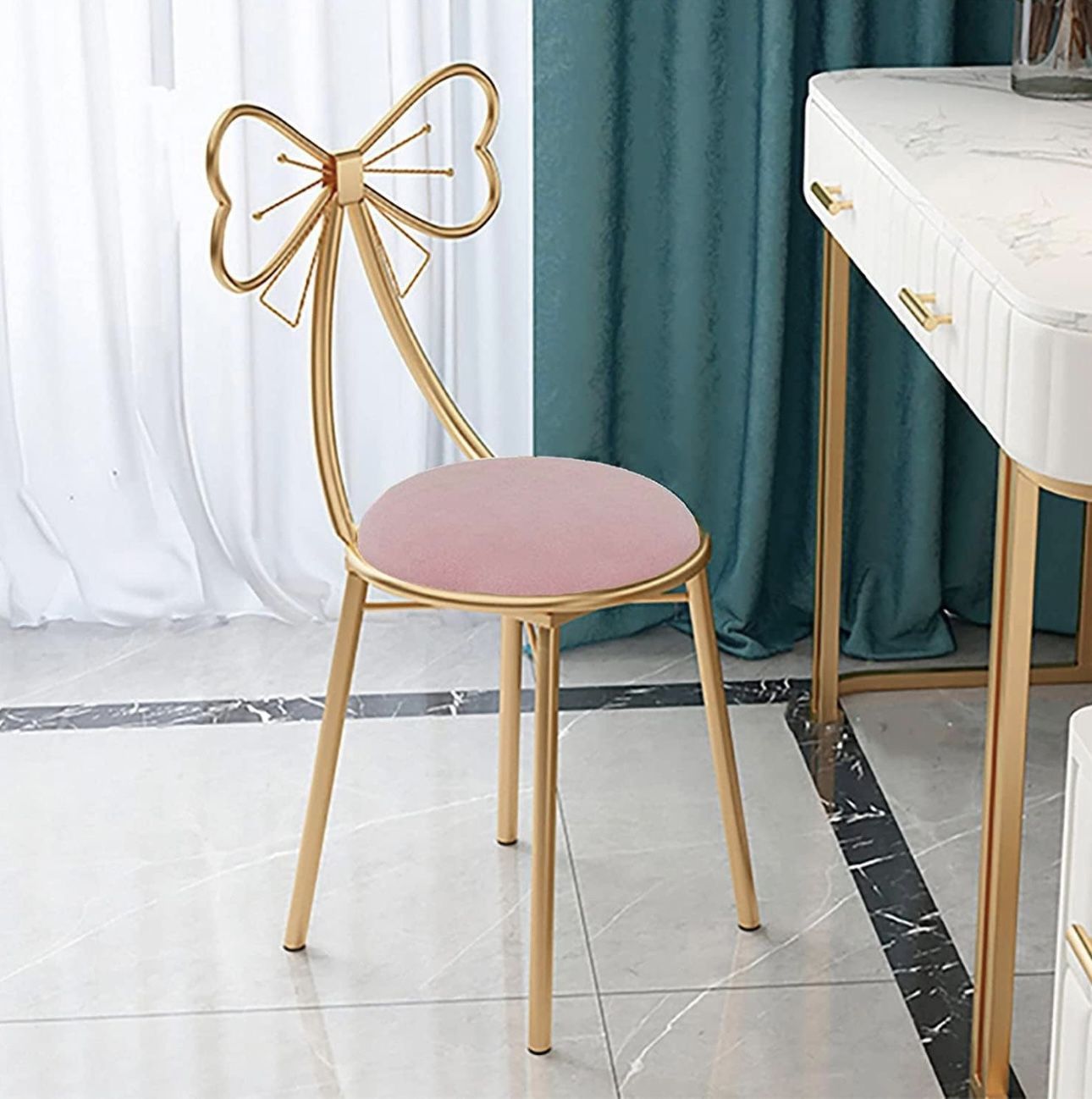 Makeup Vanity Girl Chairs Stool( NEW In The Box )