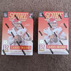 2 Brand New Panini NFL Score 2021 Blaster Box Factory Sealed
