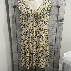 NorthStyle Yellow Floral Women’s Dress Plus Size 18 (XL)