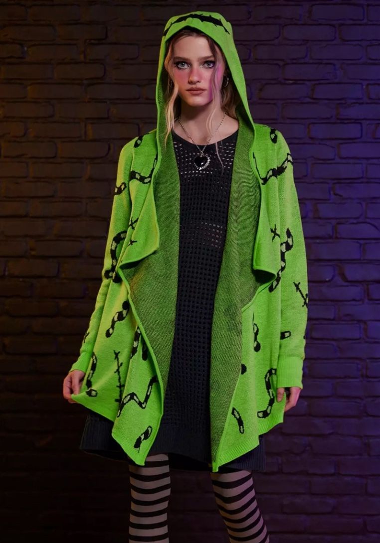 Oogie Boogie The Nightmare Before Christmas Oogie Boogie Glow-In-The-Dark Girls Drape Disney Cardigan Her Universe