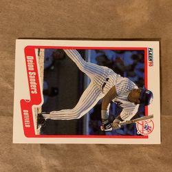 1990 Deion Sanders Fleer Baseball Card 