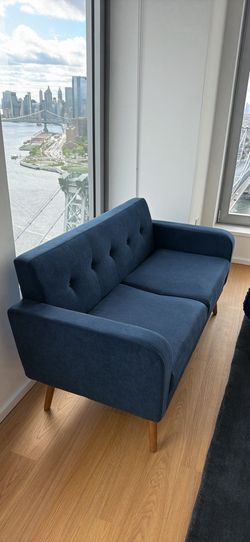 Square Arm Loveseat Sofa