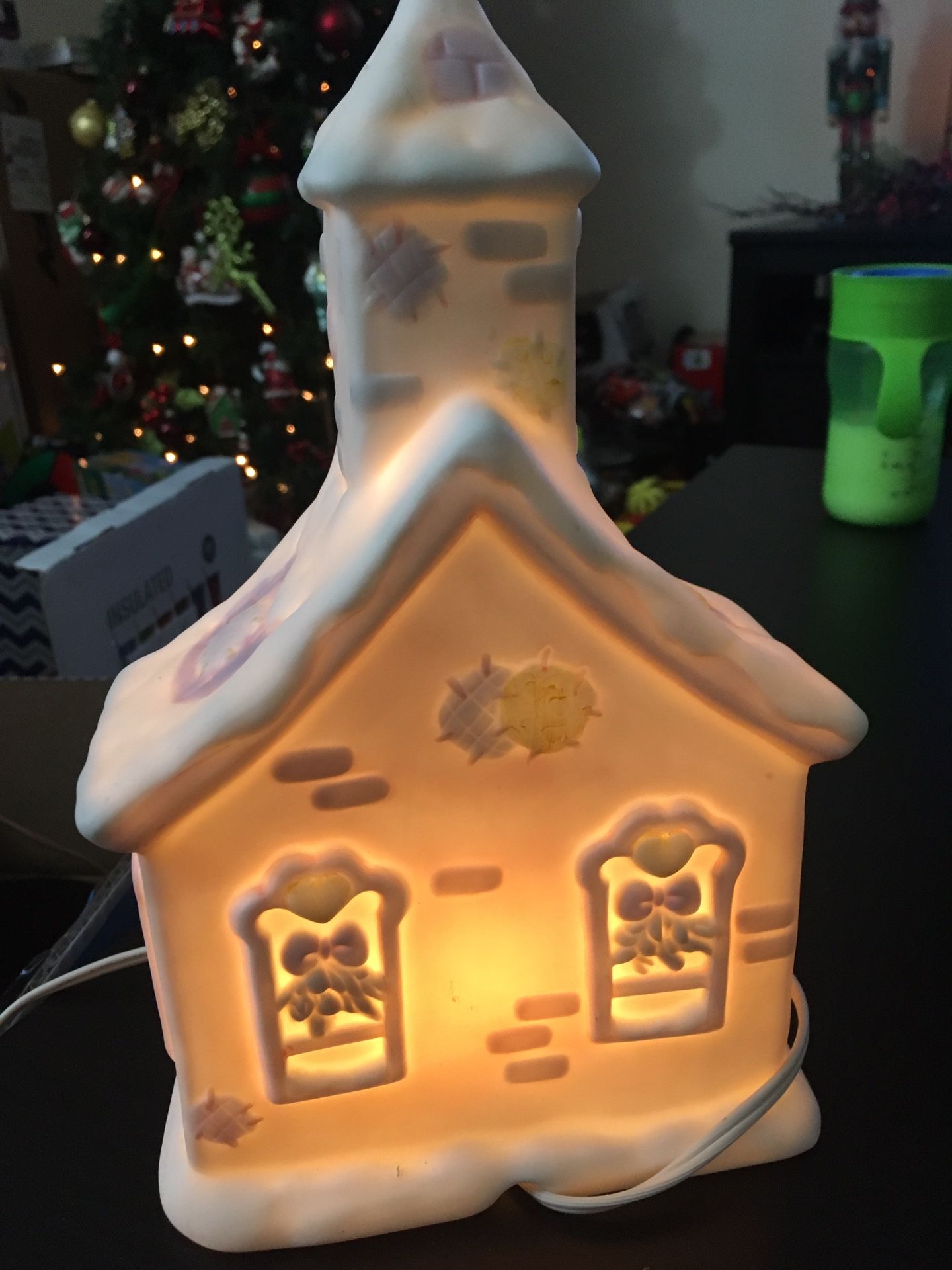 Electric light up precious moments chapel