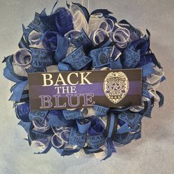 Back The Blue Wreaths