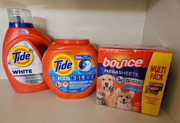 3-Pack Premium Tide & Bounce Laundry Lot