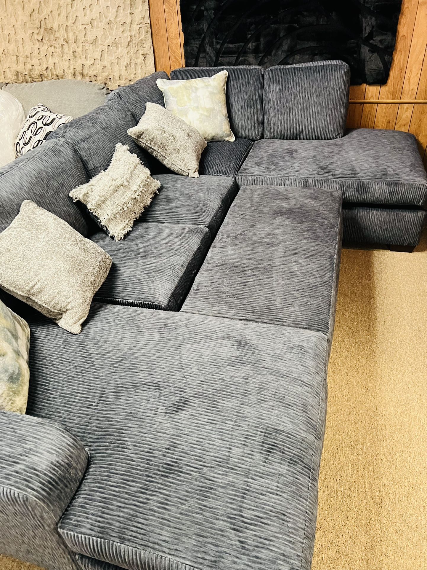 Double Chaise Stunning Sectional!
