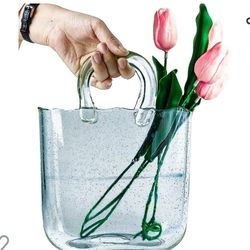 Glass Purse Vase