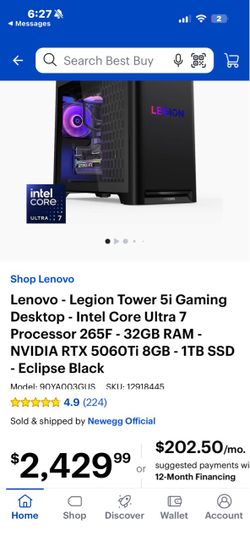 Lenovo Legion Tower 5i pc