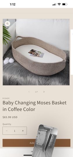 Ecoade Moses basket baby
