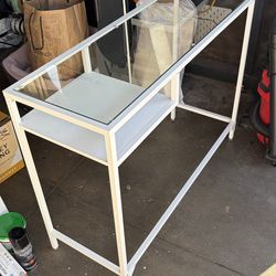 IKEA Vittsjo Glass Table (White) - Moving Sale!