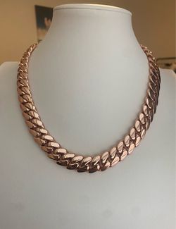 Miami rose gold Cuban