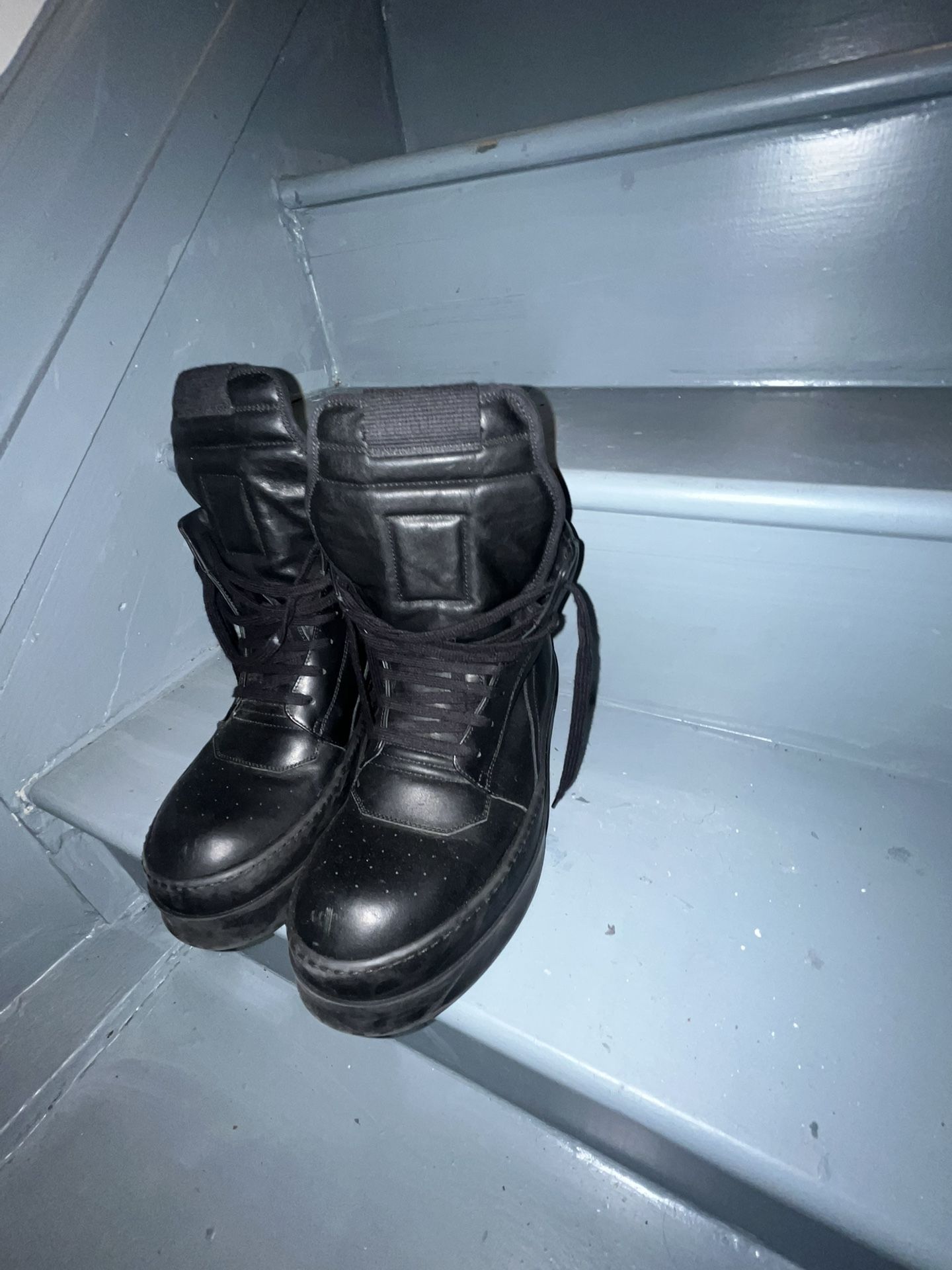 Rick Owen’s Jumbo Geo Black Size 9.5