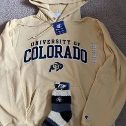 University Of Colorado New Sweatshirt Socks