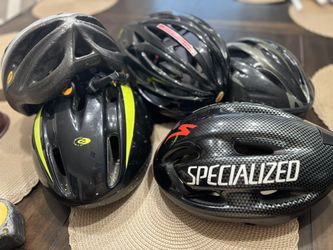 Set Of Bike Helmets